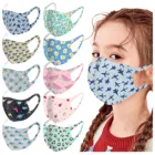 10 шт.лот детская Маска из вискозы для мальчиков и девочек Маска с мультяшным принтом многоразовая моющаяся Маска для рта мягкая приятная для кожи Маска с заушными крючками Маска Тушь для ресниц