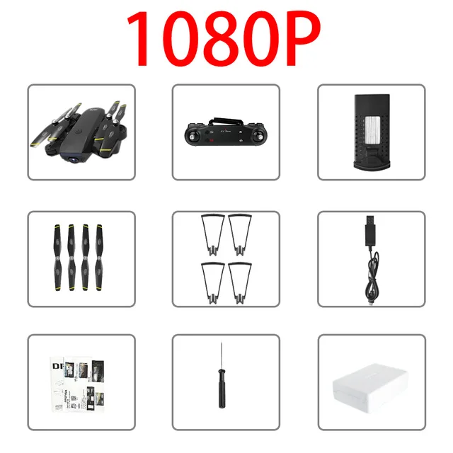 1080p Дрон SG700D 4K Дрон HD Двойная камера WiFi передача fpv оптический поток стабильная высота Квадрокоптер Rc вертолет Дрон камера Дрон - Цвет: 1080p