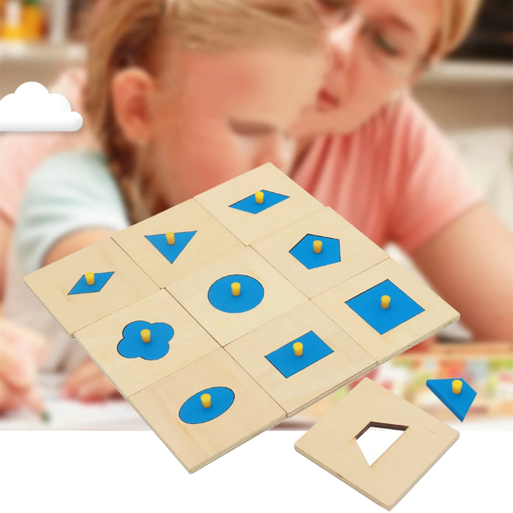Обучающая игрушка Монтессори формы сортировка головоломка Геометрическая доска