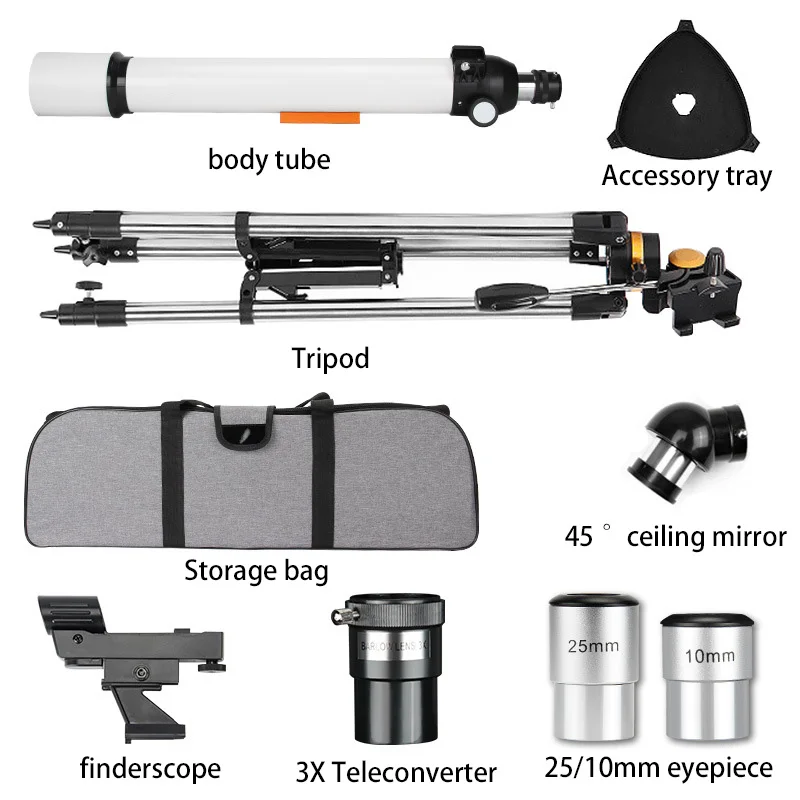 Профессиональный астрономический телескоп для фотосъемки в космосе HD FMC зеленая