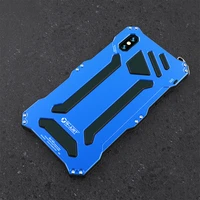 outdoor sports three proof 360 full protection phone case for iphone x xs xs max xr aluminum metal silicone hard cover case