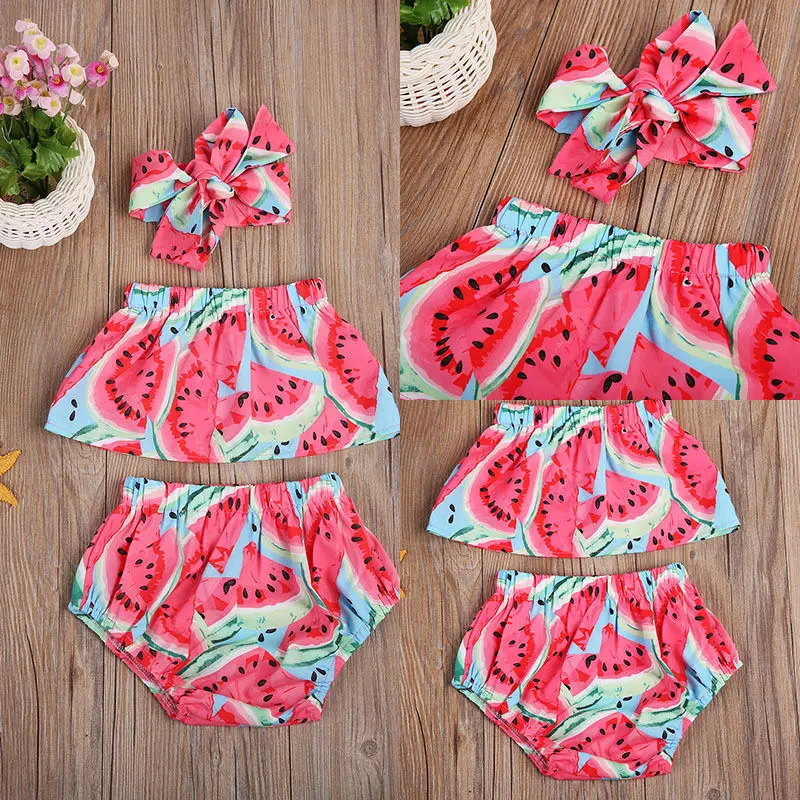 2018 Новый Модный милый комплект для новорожденных девочек Летний комбинезон с