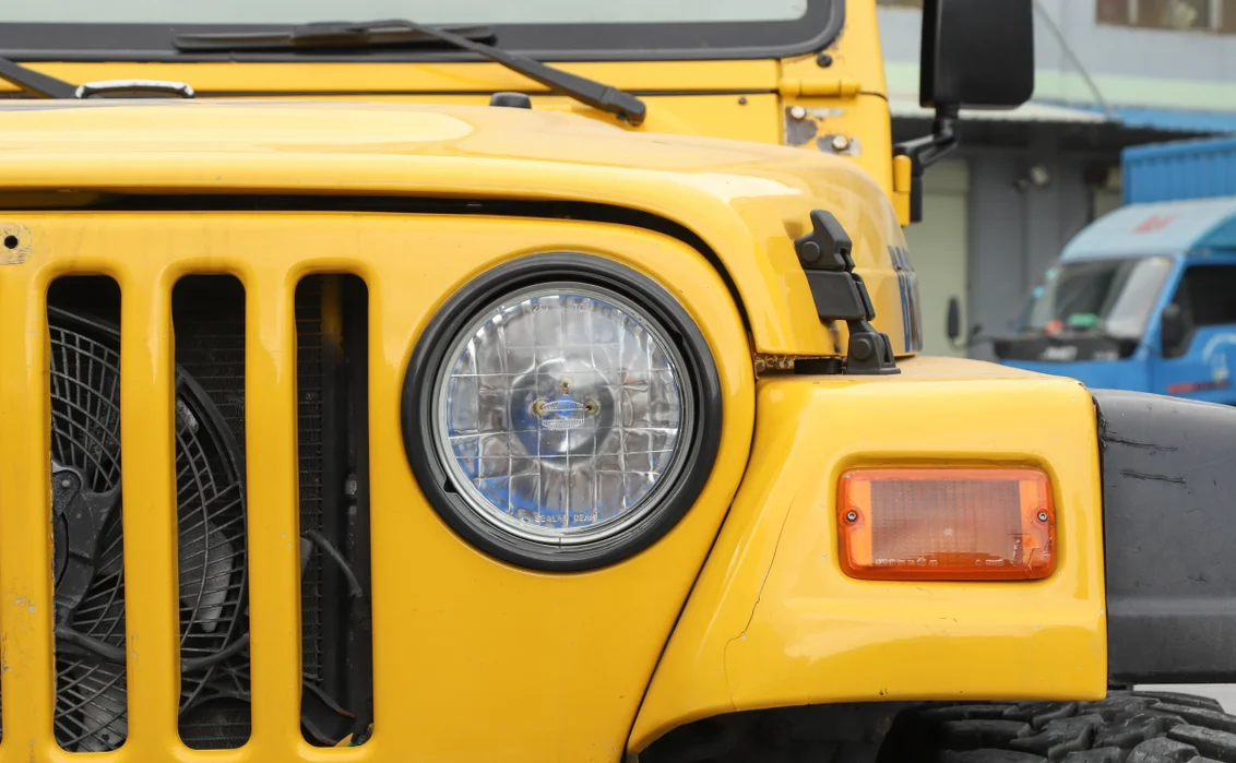 Черный цвет вид спереди головной светильник лампа кольцо крышки отделка ForJee Wrangler