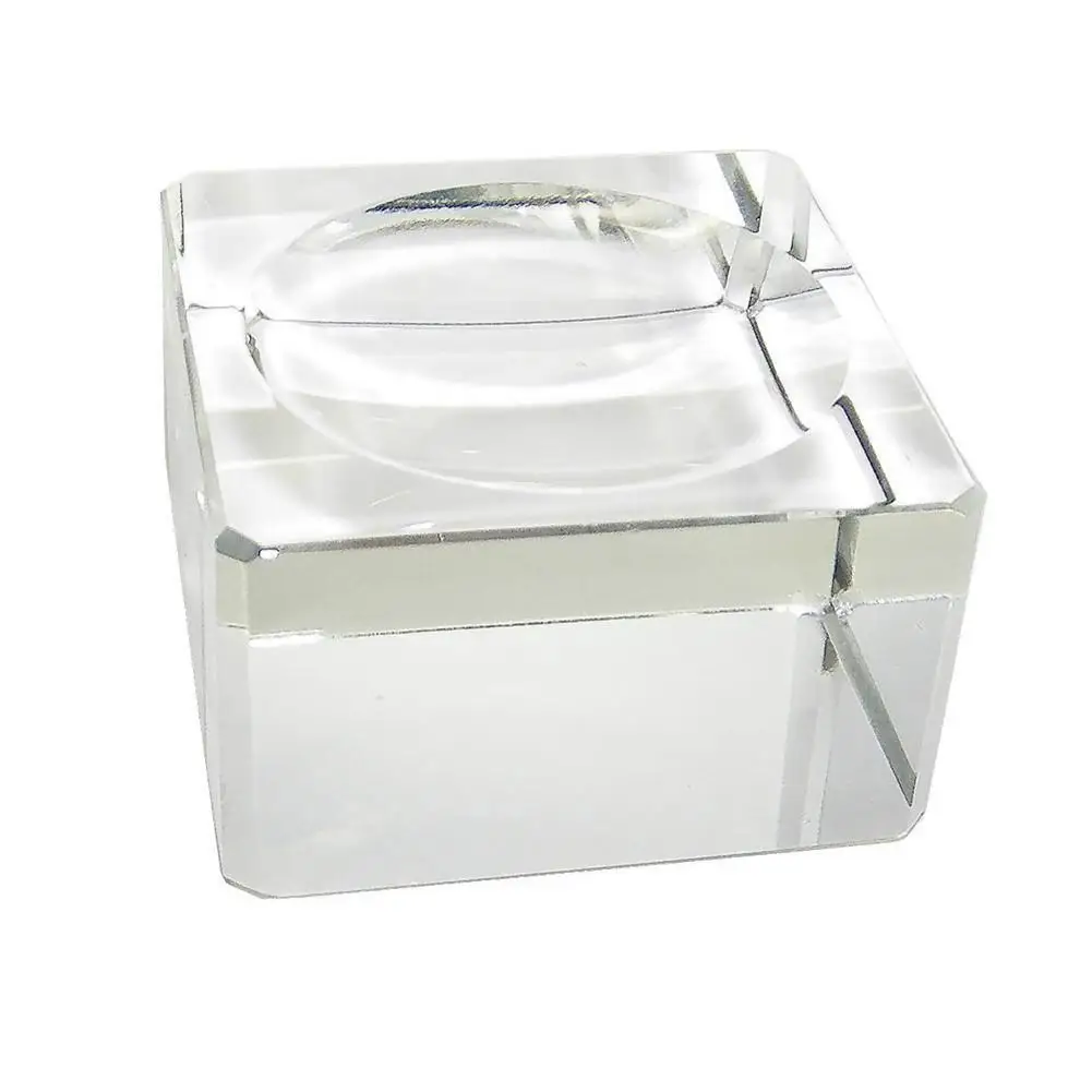 1X Прозрачный кристаллический квадратный блок сфера скалы базовая подставка