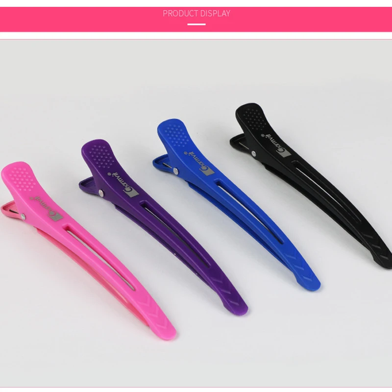 6 шт. парикмахерские зажимы для волос сплав пластик Профессиональные шпильки