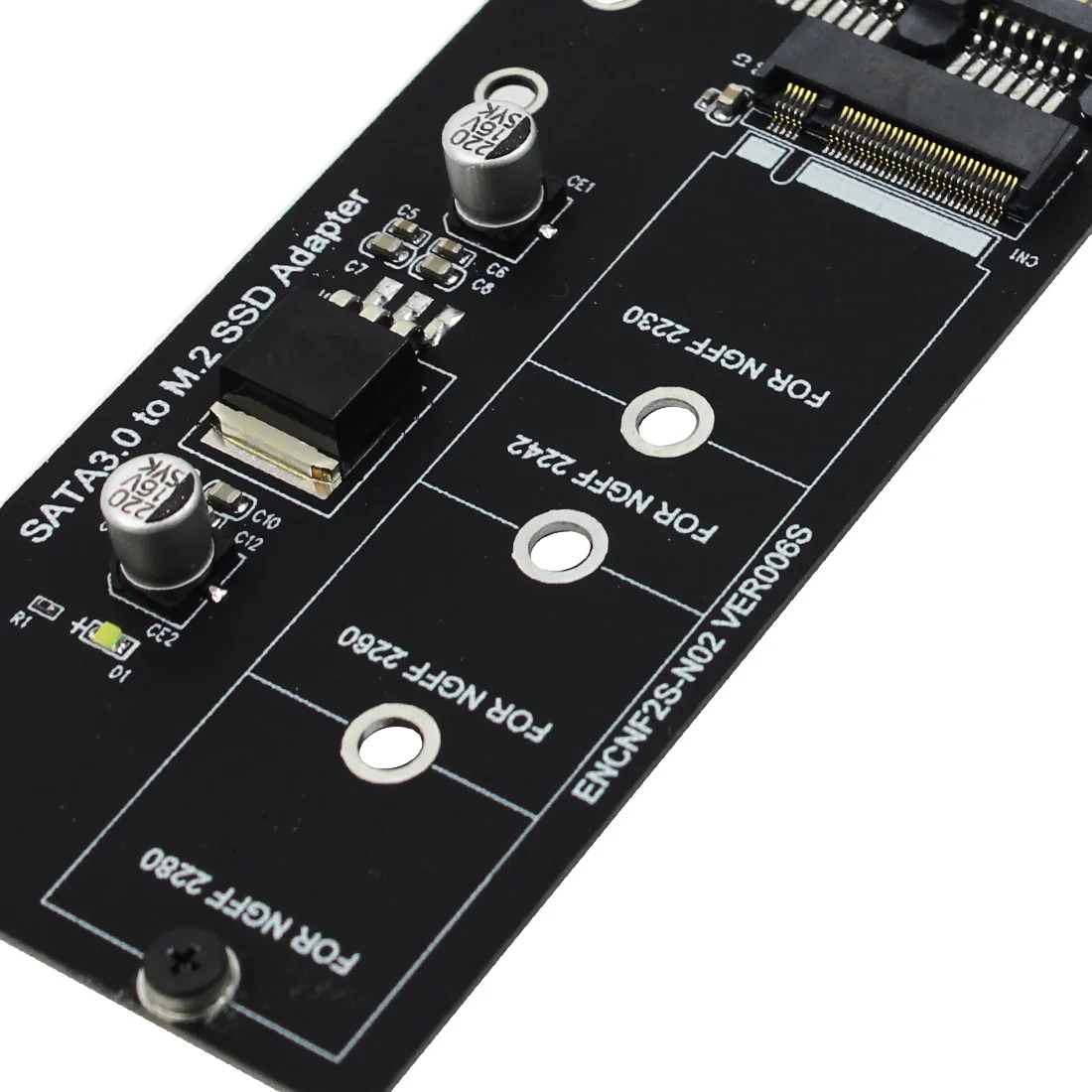 Плата M.2 адаптера M2 SATA3 Raiser на SATA адаптер SSD расширения B Ключ для NGFF 30/42/60/80 мм |