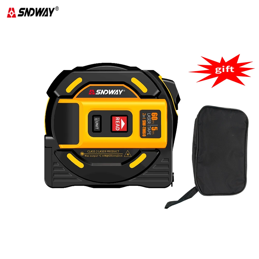 

Лазер SNDWAY дальномер 40 м 60 м лазерная рулетка измерительная цифровая Выдвижная 5 м лазерный дальномер Линейка Инструмент для наблюдения