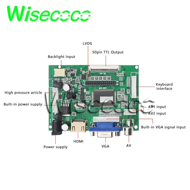 Ноутбук и планшет wisecoco 10 1 дюймов 1280x800 ips ЖК-экран для Asus TF300 TF300T N101ICG-L21 LVDS VGA AV плата