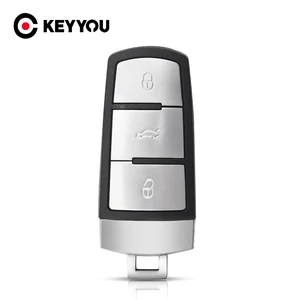 Корпус KEYYOU, умный дистанционный ключ, чехол для VW VOLKSWAGEN B6 B7 B7L CC R36 Maogotan B5 Passat 3C, 3 кнопки