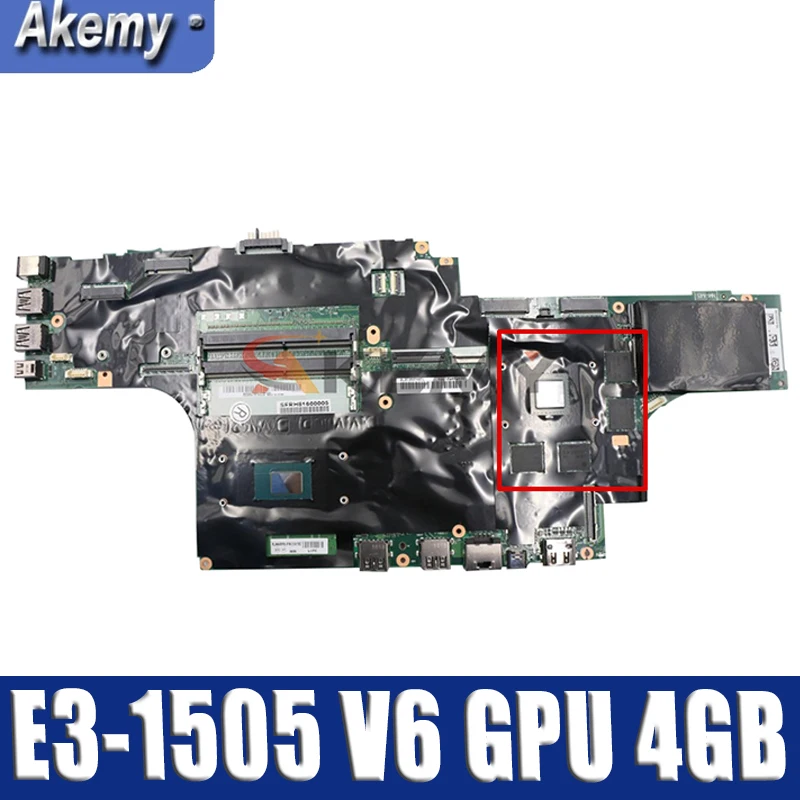 

Akemy для Lenovo Thinkpad P51 Материнская плата ноутбука NM-A451 процессор E3-1505 V6 GPU 4 Гб протестированы 100% рабочая FRU 01AV367