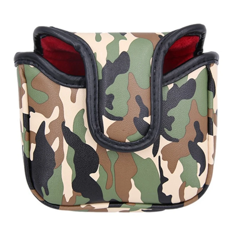 

NEW-Golf Putter Head Cover PU Club Accessories Creative Pattern Putter Head Cover