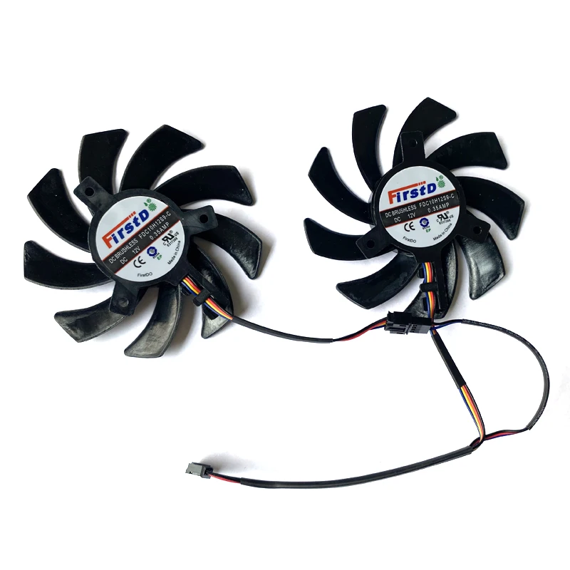 diy 85mm fdc10h12s9 c rx590 gpu cooling fan for powercolor rx5700 xt red dragon 5600xt rx590 580 gme red dragon cooler fans free global shipping