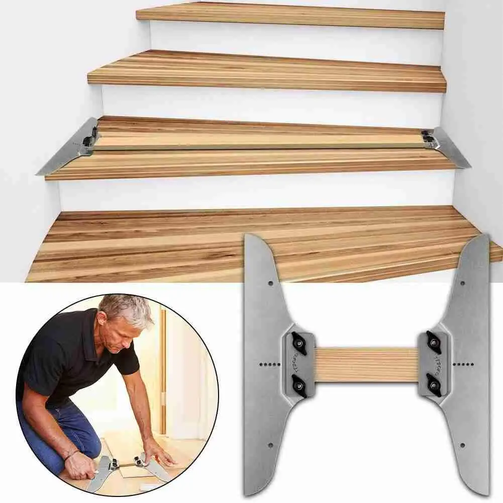

Stair Tread Template Tool Metal Stair Tread Gauge Stair Tread Measuring Tool Home Hardware Supplies Steel Stair Measuring Ruler