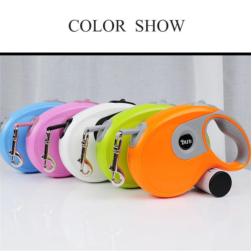 8 м Втягивающийся поводок для собак длиной Автоматическая Нейлон выгула малых и