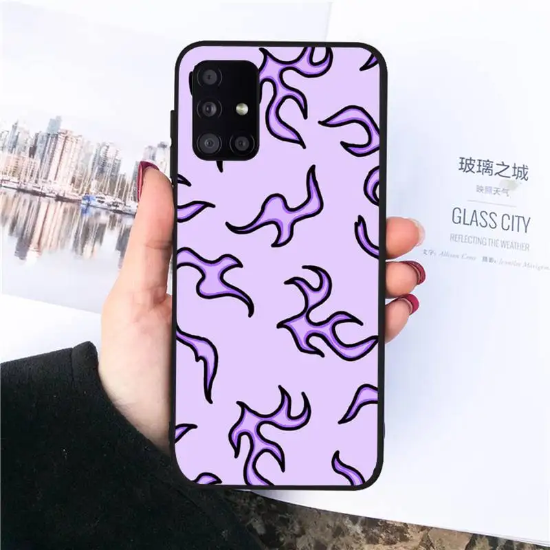 

Fashion Flame Pattern Phone Case For Samsung Galaxy S8 S9 S10 Plus S10E Note 3 4 5 6 7 8 9 10 Pro Lite cover