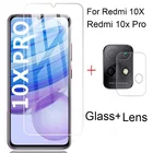 Защитное стекло для камеры и экрана Xiaomi Redmi 10X 5G, противоударное, закаленное, 2 в 1, для Redmi 10X Pro 5G