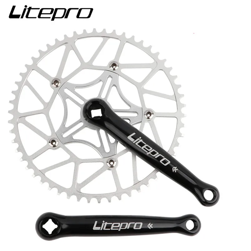 Litepro Crank бензопилы велосипед коленчатый набор складной Сверхлегкий 366g квадратное