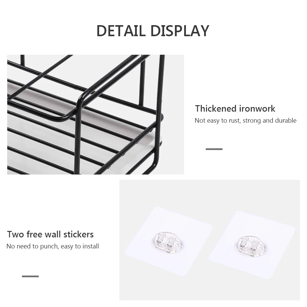 

New Sponge Holder Soap Drain Storage Rack Kitchen Sink Organizer Rag Dishcloth Brush Holder Iron Shelf Bathroom Organizer