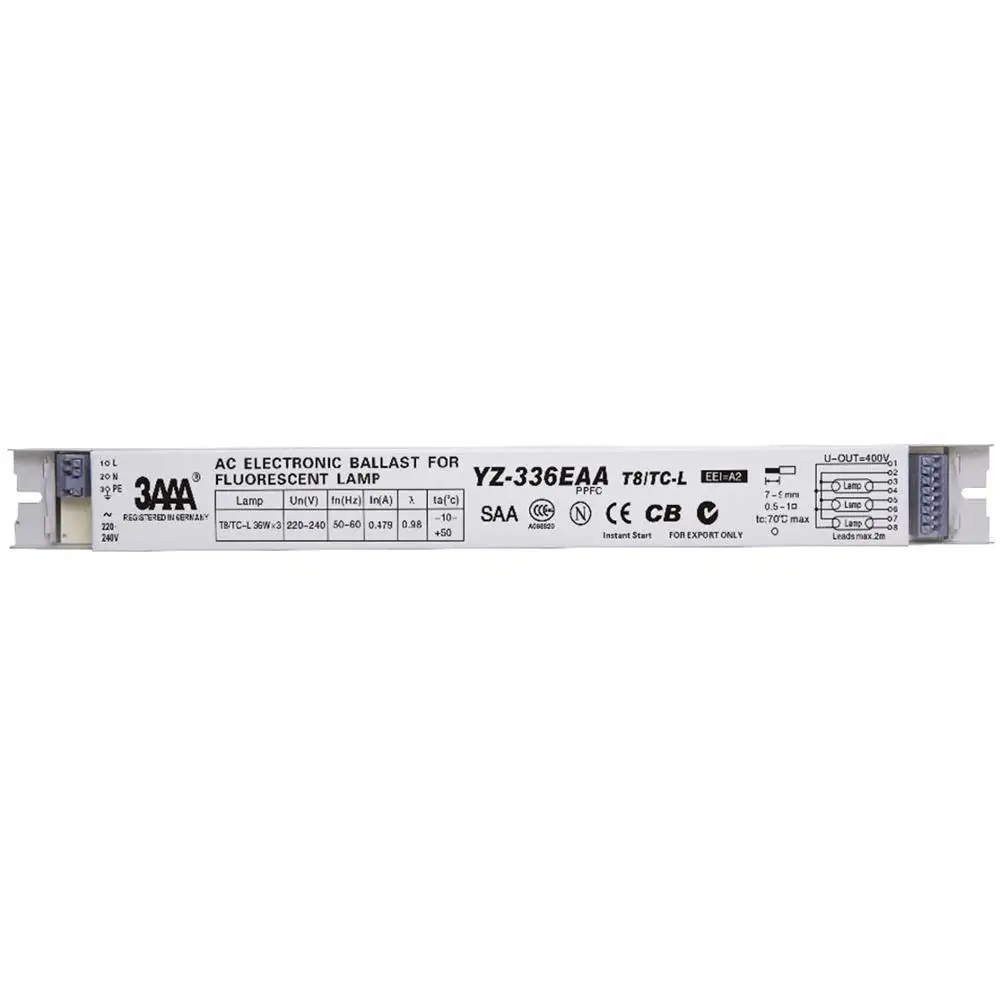 3AAA YZ 336EAA T8/TC L 220V 3X36W электронный балласт для 3 люминесцентных ламп рекламы