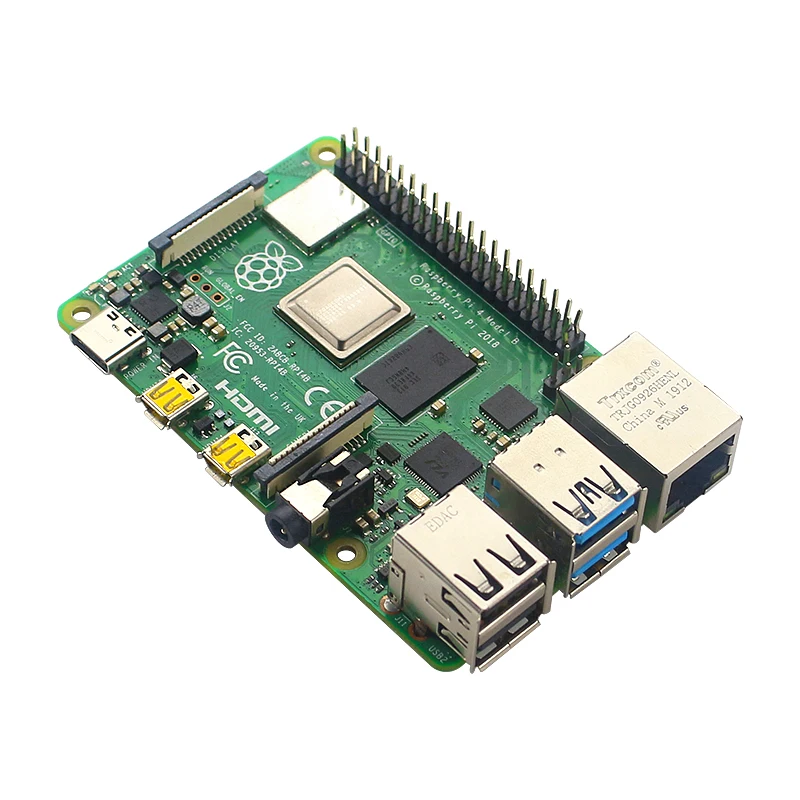 Оригинальный Raspberry Pi 4 Model B Kit + Алюминиевый Чехол двойной вентилятор радиатор