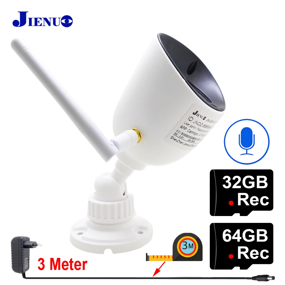 Ip камера видеонаблюдения Wifi 1080P 32G 64G Аудио инфракрасное ночное видение