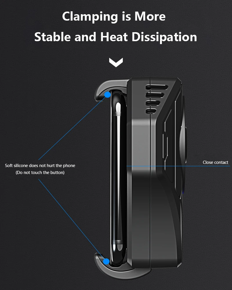 

2020 MEMO Mobile Phone Radiator Phone Cooling Fan Case Cold Wind Handle Fan DL01 for PUGB Phone Cooler Phone Cooling Fan Case