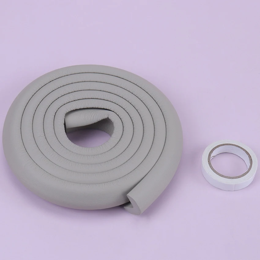 1PC 2M Soft Baby Safety Desk Table Edge Guard Strip Security Kids Protection Bumper Edge Angle Home Anti Collision Strip