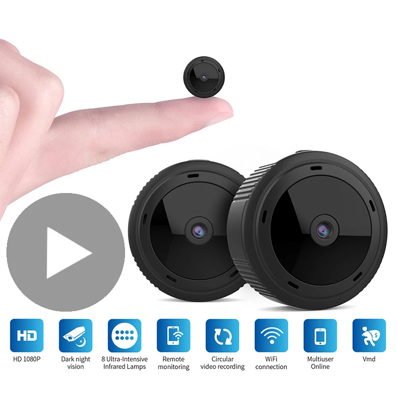 Микро маленький секретный Видео Wi-Fi ночного видения мини-камера Wifi HD 1080p камера видеокамера с датчиком движения крошечный корпус DVR микро камера