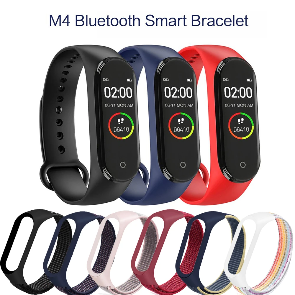 M4 спортивный смарт браслет Bluetooth водонепроницаемые часы пульсометр фитнес