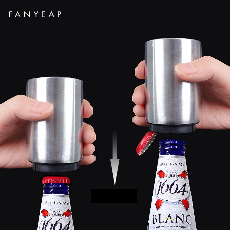 

Открывалка для пивных бутылок, магнитная открывалка для пива, открывалка с вино пиво содовая из нержавеющей стали, кухонные принадлежности