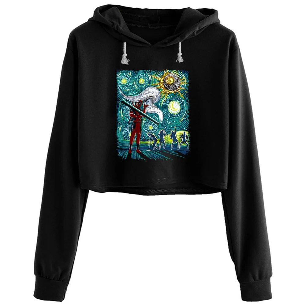 

He Did It Crop Hoodies Women Y2k Kawaii Goth Grunge Pullover For Girls