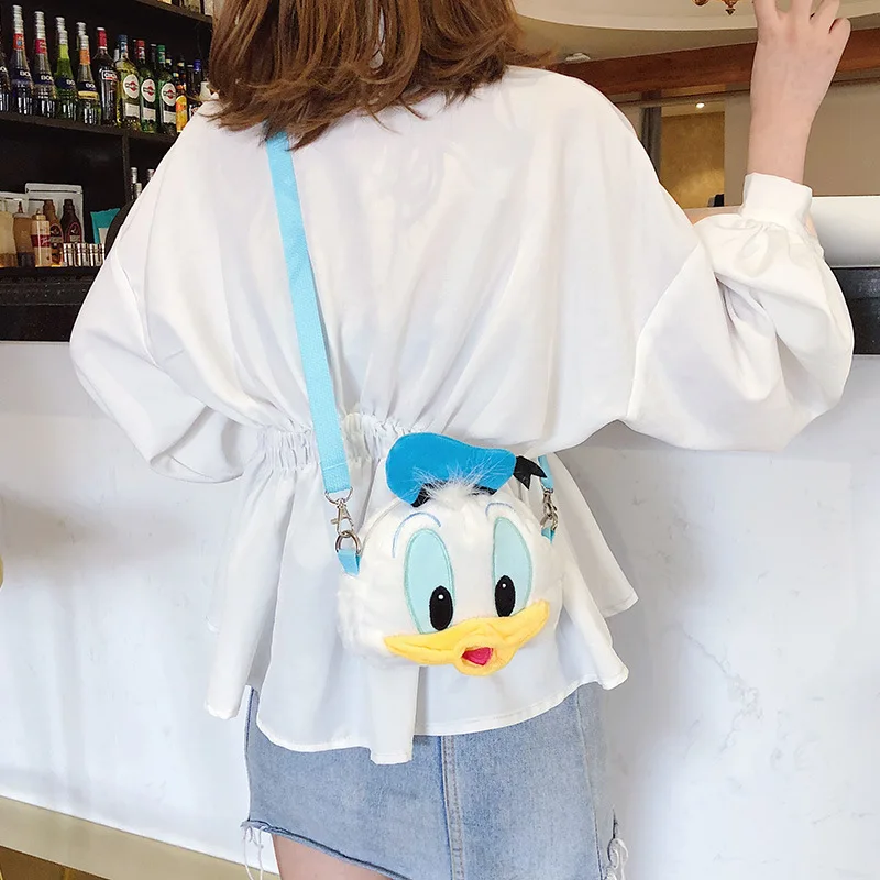 Новинка 2019 Модные Сумки Disney с вышивкой милый мультяшный мессенджер Дональд Дак