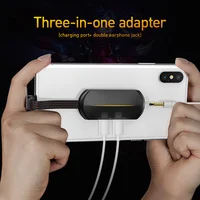 Adaptador de conector de auriculares 2 en 1, convertidor de audio para iPhone 8, Samsung, huawei, xiaomi, lightning, usb tipo c, enchufe 90, 3,5mm