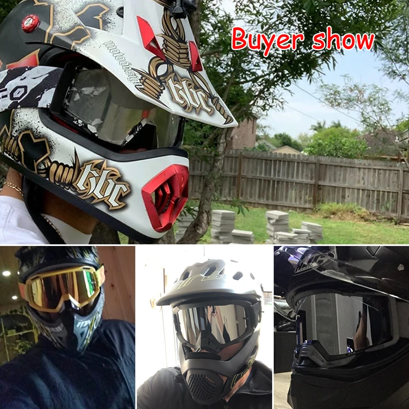 Солнцезащитные очки для мотокросса с пленкой на разрыв Защитные езды мотоцикле |