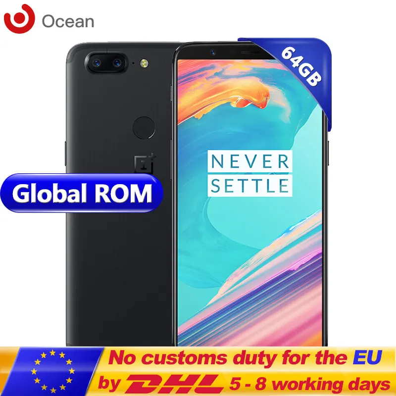 Оригинальный смартфон OnePlus 5 T с глобальной прошивкой 6 ГБ ОЗУ 64 Гб ПЗУ Snapdragon 835 01