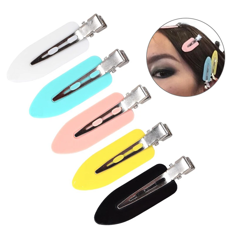 

5pcs/lot Girls Cute No Bend Solid Color Hair Clips Bangs Styling Resin Hair Barrette Hairpin Makeup Tools Women Hair Accessories