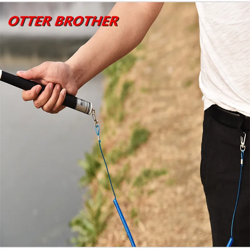 Fishing Tackle Accessories Fishing Security Rope 3M 1PCS Fishing Coiled Lanyard Safety Rope Set Wire Steel Inside Attached Tool