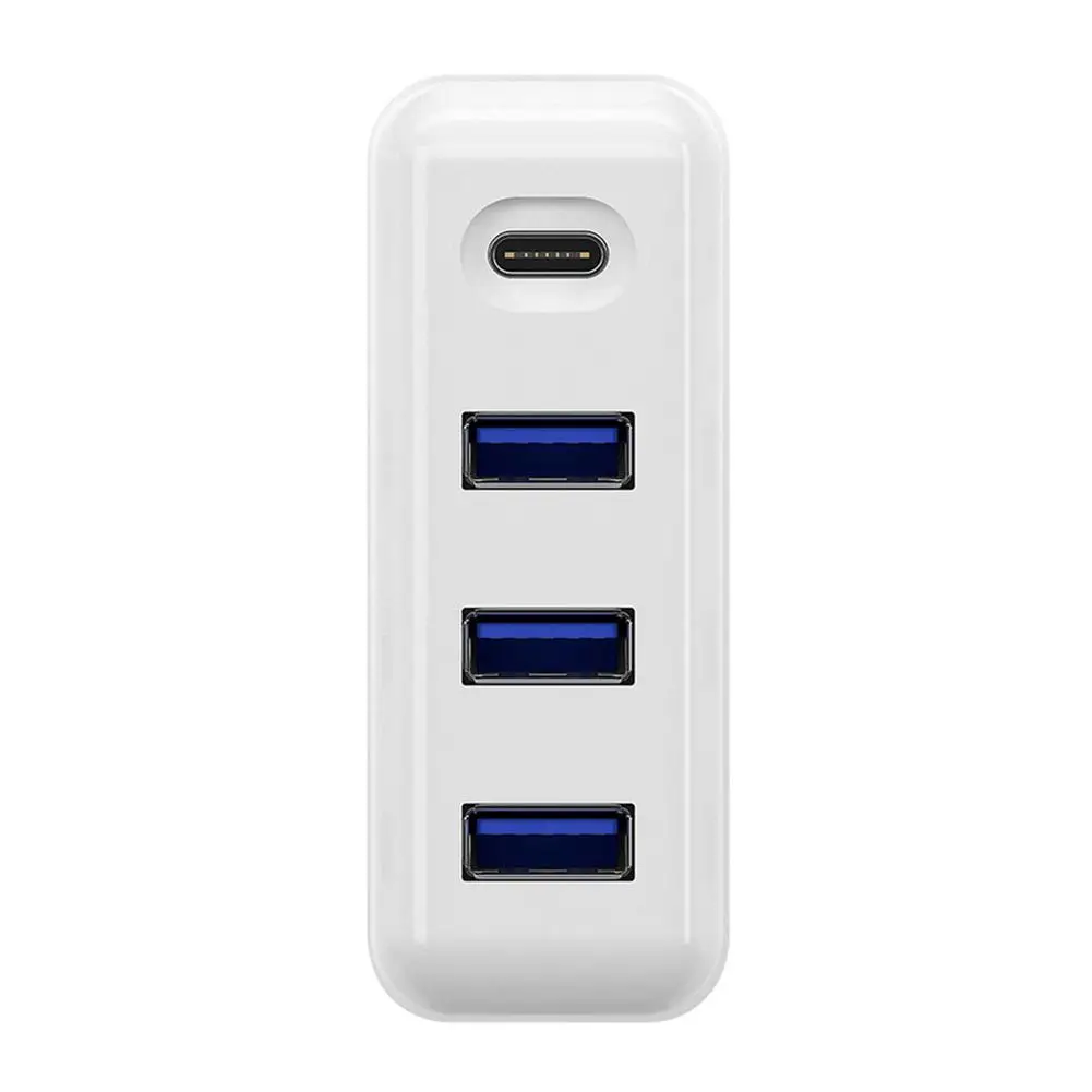 

4 in 1 61W Power Adapter Dock 3 USB 3.0 PD Type C HUB Splitter for MacBook Pro Equipped with Silica Gel Sleeve Wear-Resisting
