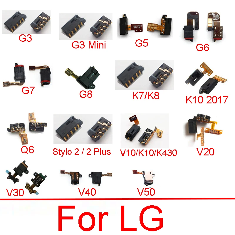 Гибкий кабель с аудиоразъемом для LG V20 V30 V40 V50 V10 K7 K8 K10 K430 штекер наушников G8 G7 G6 G5 G4