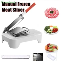 upgrade manual frozen meat slicer cutter stainless steel beef cleaver for mutton roll bacon cheese vegetable hot pot shabu shabu