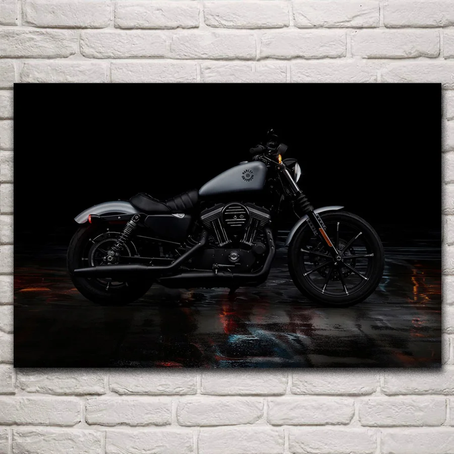 

Cool sportster iron 883 superbike motorcycle fanart fabric posters on the wall picture home art living room decoration KN235