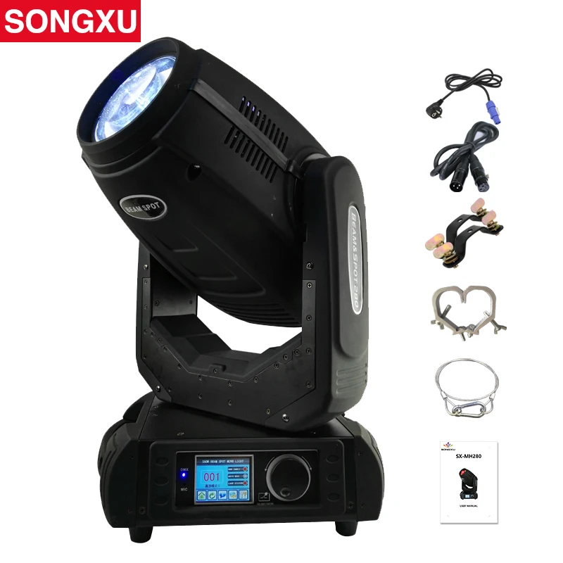 280W 10R Sharpy Beam Spot Wash 3 в 1 подвижная головная лампа SX MH280|Эффект освещения сцены| |