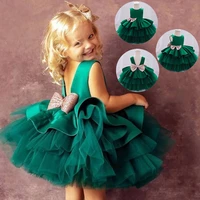 toddler baby girl princess dress big bow wedding and evening party christmas dress for 2022 new year clothes