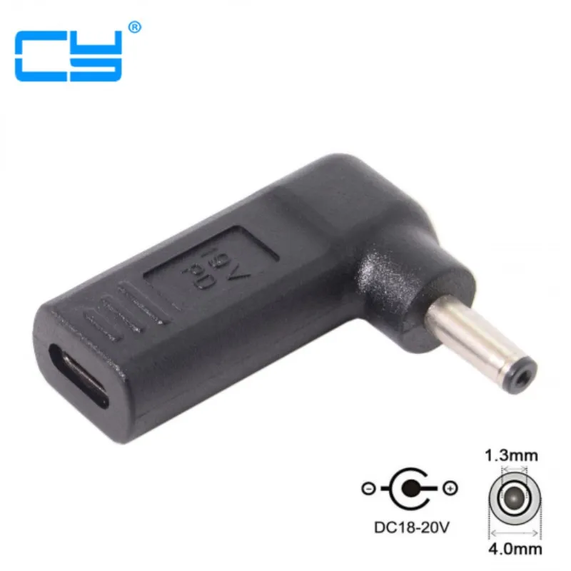 USB 3 1 Тип C переменного тока в постоянный 19V 4 0*1 мм адаптер PD эмулятор триггер 90