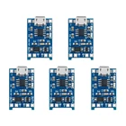 5 шт. 5 в 1 а Micro USB 18650 литиевая батарея зарядная плата модуль зарядного устройства + Защита двойной функции TP4056