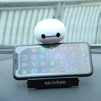 Multifunction Shaking Head Baymax Car Ornaments Car Phone GPS Holder Auto Dashboard Decoration Interior Cute Doll Car Styling