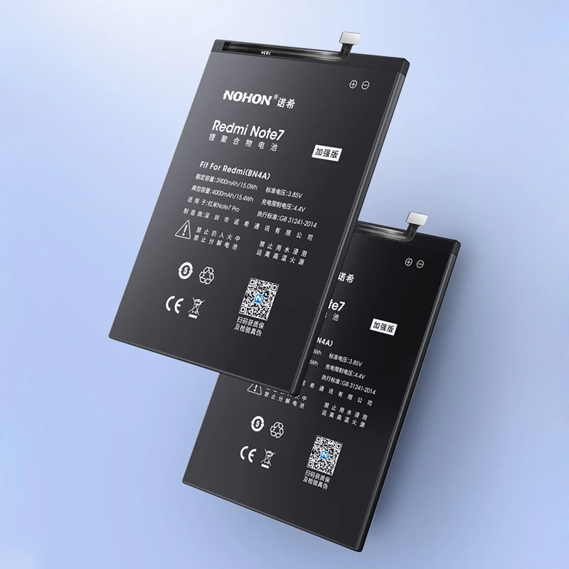 Аккумулятор NOHON для Xiaomi Redmi Note 7 5 4 4X 3 2 Pro 3S 3X Plus сменная батарея BN4A BM4E BP40 BN41 BN43 BN30 BM47 |