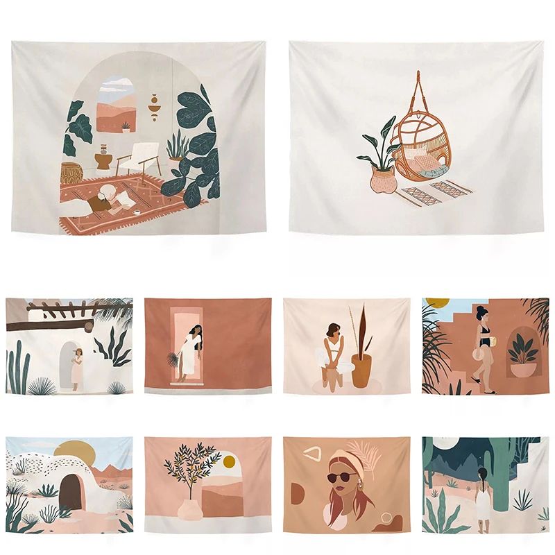 

Modern Background Wall Cloth Tapestry Polyester Tapestry Home Decoration Beach Blanket Throw Bedspread Beach Towel Wall Hanging