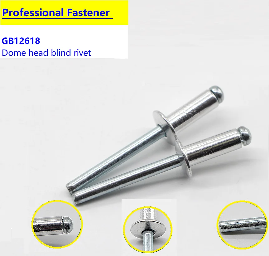 M4 Pop заклепки Rivetti 20 шт. алюминиевая стальная купольная головка Remaches Rebites Slepe Kovice