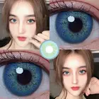 Русская голубая Цвет ed контактные линзы для глаз топаз контактные линзы Цвет 2 шт.пара близорукость русский серый Catseye зеленый Taylor